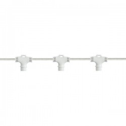DIY, WHITE RUBBER WIRE, FOR CURTAIN, 20 VERTICAL CONNECTORS, WITH EXTENSION, 2,1m, ΙΡ65 600-11954