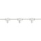 DIY, WHITE RUBBER WIRE, FOR CURTAIN, 20 VERTICAL CONNECTORS, WITH EXTENSION, 2,1m, ΙΡ65 600-11954
