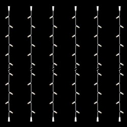 LINE, DIY, 20 LED, WHITE RUBBER WIRE, WITH EXTENSION, 2 CONNECTORS, WARM WHITE LED, SET 6 PCS, PER 10cm, ΙΡ65 600-11956
