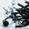 LINE, 100 LED 5mm, 230V, CONNECTOR UNTIL 9, GREEN RUBBER WIRE, WHITE LED, PER 10cm, WITH OUT  PLUG, IP65 600-11980