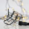 LINE, 300 LED 3mm, 31V ADAPTOR, 4 CONNECTORS UNTIL 3, GREEN PVC WIRE, WARM WHITE LED, PER 5cm, LEAD WIRE 3m, IP44 600-15401