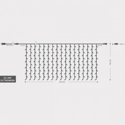 СВЕТЛИНЕН ЗАВЕС С 480 LED ТОПЛИ БЕЛИ СВЕТЛИНИ СВЕТЛИНЕН ЗАВЕС С 480 LED ТОПЛИ БЕЛИ СВЕТЛИНИ