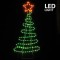 TREE, 5m LED ROPE LIGHT, 2-WAY, WITH PROGRAM, GREEN - ORANGE, 112x51cm, IP44 600-20013