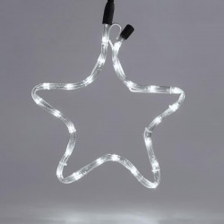 STAR, 1m LED ROPE LIGHT, 2-WAY, WHITE, 32x29cm, IP44 600-20200
