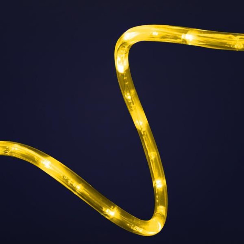 ROPE LIGHT, 2-WAY, YELLOW, 100m, 36 BULBS/m 600-22002