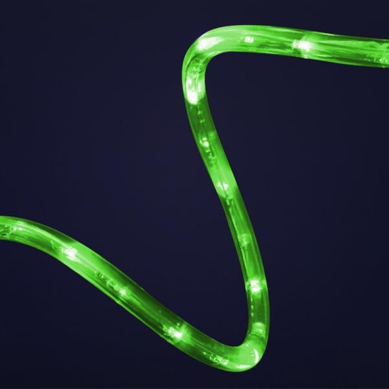 ROPE LIGHT, 2-WAY GREEN 100m. WITH 36 LIGHT / M. 600-22006