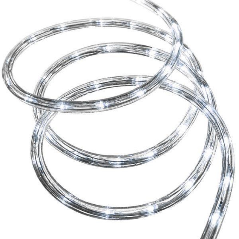 LED СВЕТЛИННА ВЕРИГА С ПРОГРАМИ, БЯЛА, 6 М