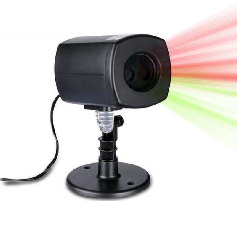 LASER PROJECTOR, WITH PHOTOCELL AND PROGRAMM, RED - GREEN DOTS, 12.5x9.2x37cm, IP44 600-22302