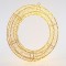 LIGHTED WREATH, 1440 WARM WHITE LED, WITH ADAPTOR, COPPER WIRE, 50cm, IP44 600-22437