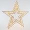 LIGHTED STAR, 960 WARM WHITE LED, WITH ADAPTOR, COPPER WIRE, 38cm, IP44 600-22440