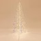 LIGHTED TREE IRIDESCENT 120cm, 960  LED, 24V ADAPTOR, TIMER, SILVER COPPER WIRE, WARM WHITE LED, LEAD WIRE 500cm, IP44 600-22491