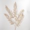 GOLD LIGHTED FERNS BRANCHES, 50 WARM WHITE LED, BATTERY OPERATED, WITH TIMER, 106cm 600-22508
