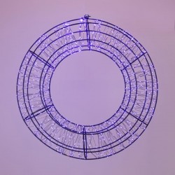 ОСВЕТЕН КОЛЕДЕН ВЕНЕЦ 38 СМ С 720 LED