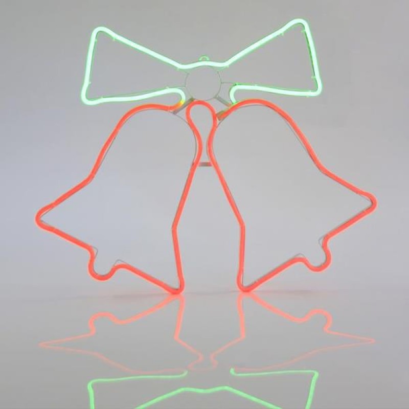 BELLS, 3m NEON LED ROPE LIGHT, 2-WAY, RED, 59x47cm, IP44 600-23003