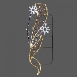 POLE DECORATION PROFESSIONAL DESIGN ALUMINUM WITH LITTLE STARS, WHITE AND WARM WHITE LED ROPE LIGHT, WITH WARM WHITE LED, 64χ205 IP44 600-23047 POLE DECORATION PROFESSIONAL DESIGN ALUMINUM WITH LITTLE STARS, WHITE AND WARM WHITE LED ROPE LIGHT, WITH WARM WHITE LED, 64χ205 IP44 600-23047