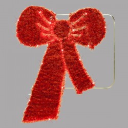 HANGING DECORATION PROFESSIONAL DESIGN ALUMINUM, BOW, RED LED ROPE LIGHT, 106χ127 IP44 600-23065 HANGING DECORATION PROFESSIONAL DESIGN ALUMINUM, BOW, RED LED ROPE LIGHT, 106χ127 IP44 600-23065