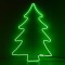 CHRISTMAS TREE 65*74cm, 230V, 3m NEON LED ROPE LIGHT, GREEN, 2-WAY, LEAD WIRE 1,5m, IP44 600-23109
