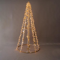 PROFESSIONAL DESIGN, TREE 3D WITH LEAVES, WARM WHITE LED, 240x120x120cm, IP65 600-23357