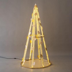 PROFESSIONAL DESIGN, TREE 3D WITH LEAVES, WARM WHITE LED ROPE LIGHT, 180x90x90cm, IP65 600-23358