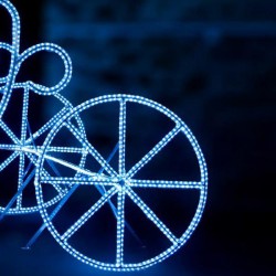 PROFESSIONAL DESIGN 3D, CARRIAGE, WHITE LED ROPE LIGHT, WARM WHITE LED, IP65 600-23369