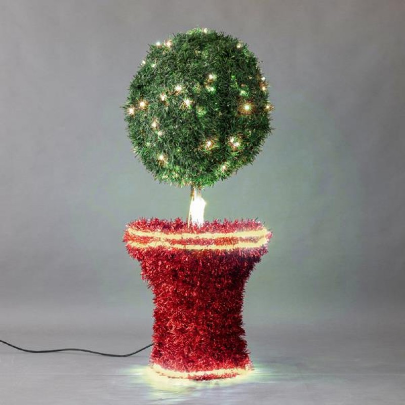PROFESSIONAL DESIGN, FLOWERPOT 3D, WITH WARM WHITE LED ROPE LIGHT, WARM WHITE LED,130x80x80cm,IP65 600-23388