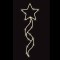 PROFESSIONAL POLE DESIGN, STAR, WARM WHITE LED ROPE LIGHT, 150x50cm, IP65 600-23411