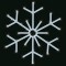 PROFESSIONAL POLE DESIGN, SNOWFLAKE, WHITE LED ROPE LIGHTS, 60x60cm, IP65 600-23413