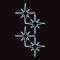 PROFESSIONAL POLE DESIGN, BETHLEEM STARS, WHITE LED ROPE LIGHT, 160x90cm, IP65 600-23418