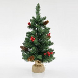 GREEN TREE WITH ORNAMENTS 60cm 600-30007 GREEN TREE WITH ORNAMENTS 60cm 600-30007