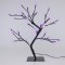 CHERRY TREE, 36 LED 5mm WITH TRANSPARENT SILICONE FLOWERS, WITH ADAPTOR, PURPLE LED, LEAD WIRE 500cm, 45cm, IP44 600-30517