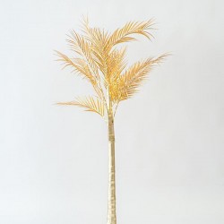 ЕЛЕГАНТНО КОЛЕДНО ДЪРВО С ХВОЙОВИ ЛИСТА И ЗЛАТНИ АКЦЕНТИ 1,8 М