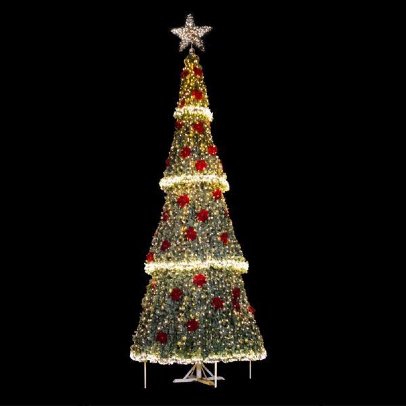 HUGE LIGHTED TREE, PVC, OUTDOOR USE, 500cm 600-30700