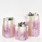 LIGHTED GIFT BOXES, WITH WHITE-PINK THREAD, SET 3pcs, 20cm/30cm/38cm 600-31025