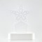 LIGHTED STAR PLEXI GLASS, 5 LED, BATTERY OPERATED, 13x5,5x19,5cm 600-40274