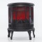 PLASTIC BLACK FIREPLACE WITH FLAME EFFECT, 46x23,5x56cm 600-40594
