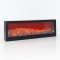PLASTIC BLACK FIREPLACE WITH FLAME EFFECT, 60x10x20cm 600-40596