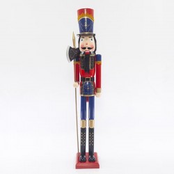 NUTCRUCKER WITH AXE, RED, 150cm 600-40747