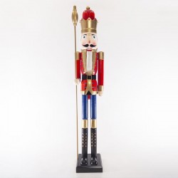 NUTCRUCKER WITH SCEPTER, RED, 180cm 600-40748
