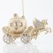 ACRYLIC PUMPKIN GOLD, WITH HORSE, 13,3x7,6cm 600-40787