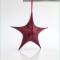 STAR,FABRIC METALLIC BORDEAUX, 40cm 600-40822