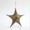 STAR,FABRIC METALLIC BLACK GOLD, 40cm 600-40826