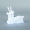 ACRYLIC SITTING DEER, 4,5V, 40 WHITE LED, WITH ADAPTOR, LEAD WIRE 500cm, 38x18x33cm, IP44 600-40875