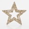 HANGING STAR, GRID, CHAMPAGNE, 25cm 600-40923