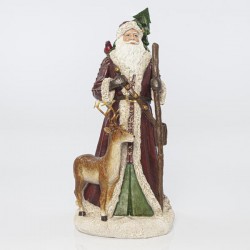 TABLE SANTA, WITH BROWN UNIFORM AND FAWN, 19,1x18x40,1cm 600-41153