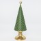 TREE, GREEN WITH GOLD BASE, 14x14x40,9cm 600-41159