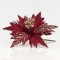 POINSETTIA, RED WITH GOLD DETAILS, 25cm 600-41173
