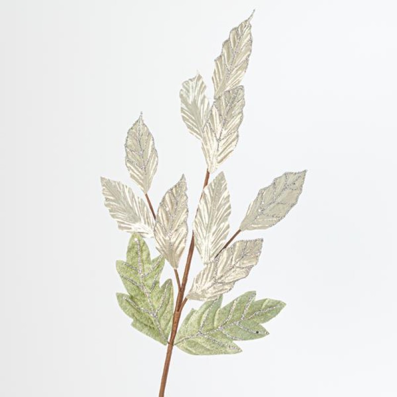 BRANCH CHAMPAGNE, WITH SILVER GLITTER, 86cm 600-41195