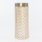 GLASS JAR, LIGHT GOLD, 10x11x27cm 600-41211
