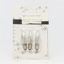 SPARE BULB FOR THE CODES 600-41603, 600-41604, SET 3PCS, 34V 600-41607
