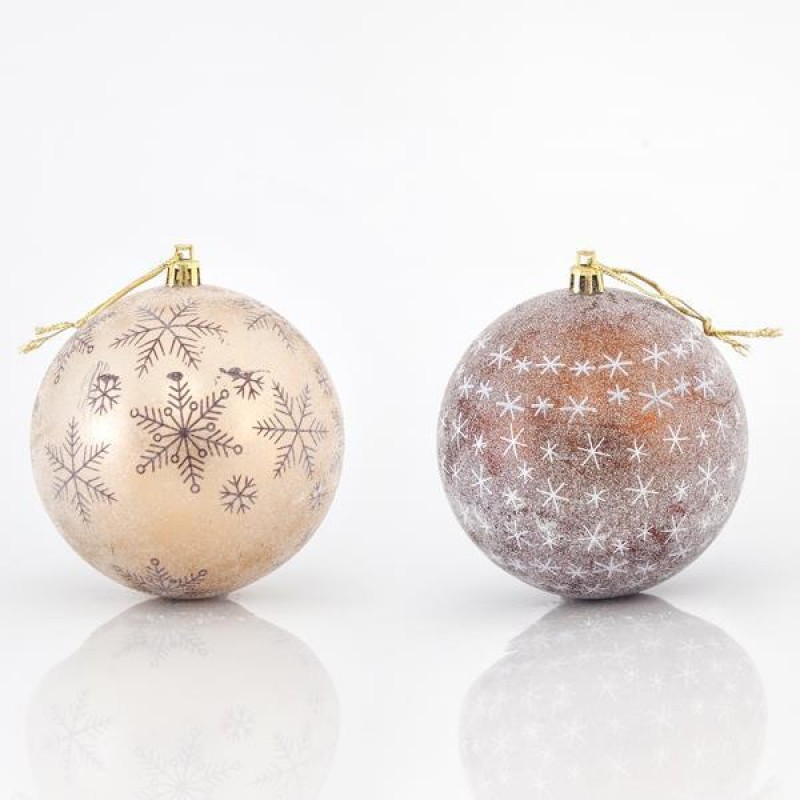 MATTE PLASTIC BALLS, SET 4PCS, 10cm 600-42611